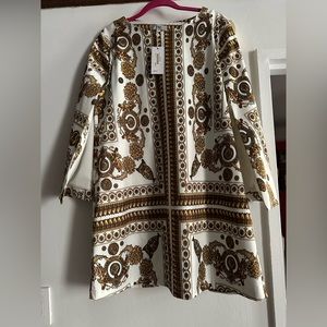 Versace-Inspired Minidress with Cape